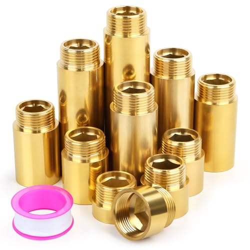 Niuny Hahnverlängerung 1/2 Zoll 30mm Hahnverlängerungen Messing 2Stk Verlängerung Fitting Verlängerung Wasseranschluss Gewindefitting Gewindeverlängerung für Wasserhähne Eckventile Duschköpfe Niuny Hahnverlängerung 1/2 Zoll 30mm Hahnverlängerungen Messing 2Stk Verlängerung Fitting Verlängerung Wasseranschluss Gewindefitting Gewindeverlängerung für Wasserhähne Eckventile Duschköpfe von Niuny