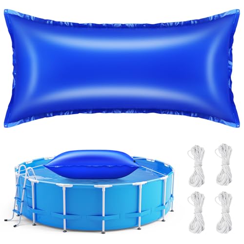 Poolkissen zum Schließen des Winters, aufblasbares Luftkissen für oberirdischen Pool, 0,6 mm dick, ultra-kältebeständig, Schwimmbadabdeckungskissen-Set mit Seilen, Blau, 1 Stück Poolkissen zum Schließen des Winters, aufblasbares Luftkissen für oberirdischen Pool, 0,6 mm dick, ultra-kältebeständig, Schwimmbadabdeckungskissen-Set mit Seilen, Blau, 1 Stück von Niuyhe