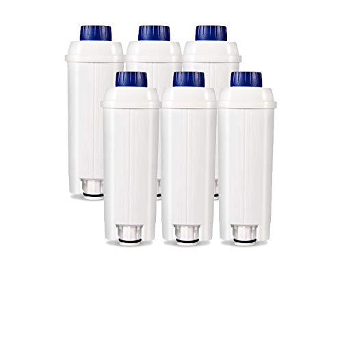 6X Wasserfilter Filter Filterpatrone DLSC002 Kompatibel mit De'Longhi Kaffeevollautomaten SER3017 5513292811 8004399327252 ECAM Esam ETAM BCO EC EC680 EC800 Serien von Niuzemyko