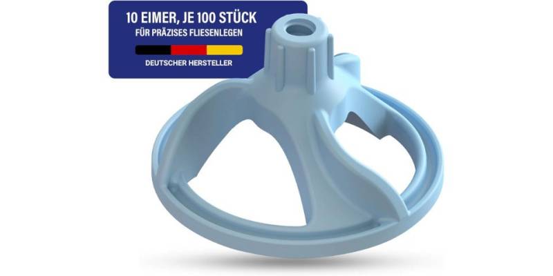 Nivelliersystem24.com Nivelliersystem Nivelliersystem24.com Zughauben für Fliesenstärke 3-15 mm (1000-St) von Nivelliersystem24.com