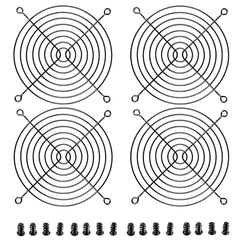 Nivithi 120 mm PC-Lüftergitter, Lüftergitter, Computer-Lüfterschutz, Kühlgitter, 4er-Set, schwarz Nivithi 120 mm PC-Lüftergitter, Lüftergitter, Computer-Lüfterschutz, Kühlgitter, 4er-Set, schwarz von Nivithi
