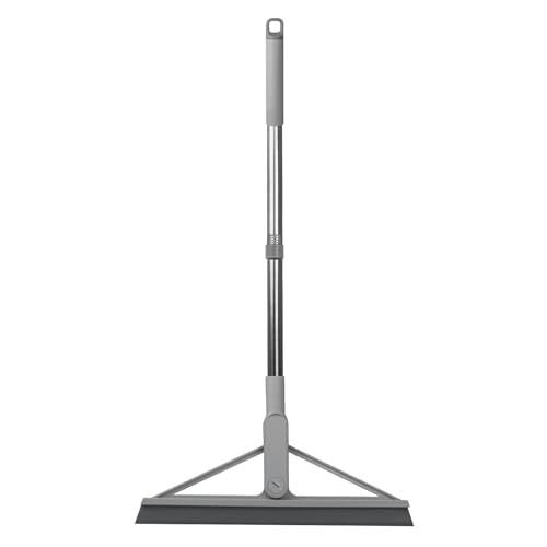 Nivofu Bodenabzieher, 105cm Rostfreier Stiel, Dusche Fensterabzieher, Multifunktionaler Magischer Boden Abzieher für Sauberes Holz, Glas, Fliesen, Wasser, Haar, Staub - Grau Nivofu Bodenabzieher, 105cm Rostfreier Stiel, Dusche Fensterabzieher, Multifunktionaler Magischer Boden Abzieher für Sauberes Holz, Glas, Fliesen, Wasser, Haar, Staub - Grau von Nivofu