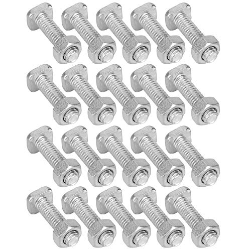Hammerkopfschrauben M6, 20 Set 22mm M6x22 Schrauben Und M6 Mutter Aluminiummuttern & Amp Gewächshausschrauben Muttern Gewächshausmuttern Schrauben Set Werkzeugzubehör Für Gewächshaus Hammerkopfschrauben M6, 20 Set 22mm M6x22 Schrauben Und M6 Mutter Aluminiummuttern & Amp Gewächshausschrauben Muttern Gewächshausmuttern Schrauben Set Werkzeugzubehör Für Gewächshaus von Nivvity