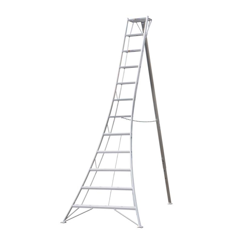 Niwaki 3-Holm-Gartenleiter Aluminium silbern 187 x 248 x 337 cm von Niwaki