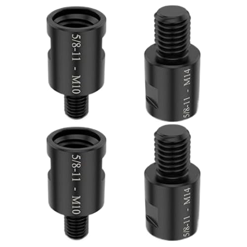 Adapter Kabel Winkelkonverter 4x Adapter Winkelschleifer | Sockel 5/8 in 11 auf einem Drehadapter des Steckers M14/M10 für Polierwerkzeuge von Nixiara