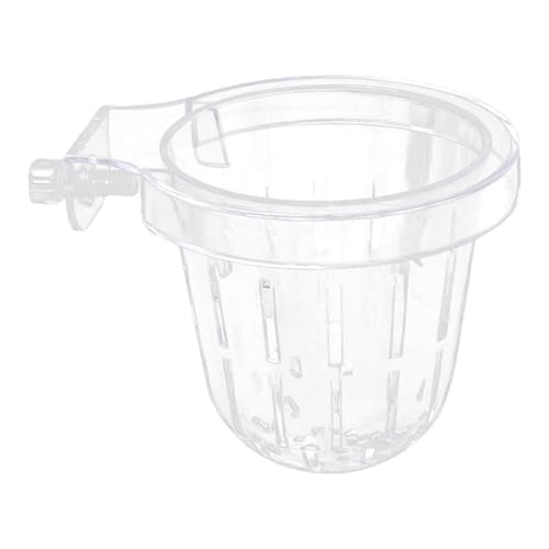 Aquarium-Pflanzenhalter, transparent, Saugnapf, Pflanzenstütze, Aquariumpflanzen-Becher für Aquarien, einfach zu installieren, Wasser-Topfhalter, starkes Saugnapfzubehör, Unterwasserdekoration von Nixiara