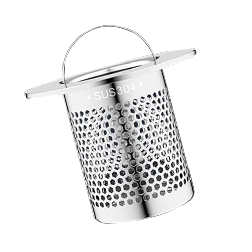 Badezimmer -Abflusssieb - Feinem Maschenfänger, Eingebetteter Filter | Rostresistenter Korb Mit Griff Für Küchenspüle, Badewanne Haarfalle, Schallabflussschutz, Einfache Reinigung Der Utility-Stopper von Nixiara