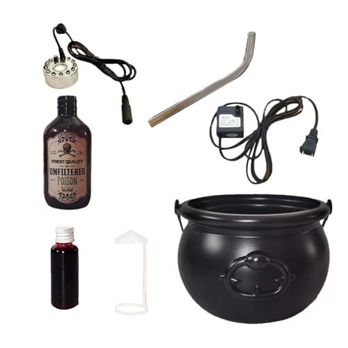 Caudron Halloween-Dekoration – LED-Diffusor, Flascheneffekt zum Aufhängen | Leichter nebliger Sockel, Zubehör für Hexe, Meisterstück, für Garten, Hof, Küche, Cha Caudron Halloween-Dekoration – LED-Diffusor, Flascheneffekt zum Aufhängen | Leichter nebliger Sockel, Zubehör für Hexe, Meisterstück, für Garten, Hof, Küche, Cha von Nixiara