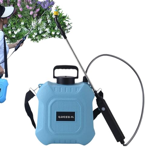 Elektrischer Gartensprüher – Elektrisches Handsprühgerät, für die Rasenpflege | Wasserpumpe für Rasen, Gartenarbeit, 5 l/8 l, Wasserpumpe, verstellbare Düse, einziehbar von Nixiara