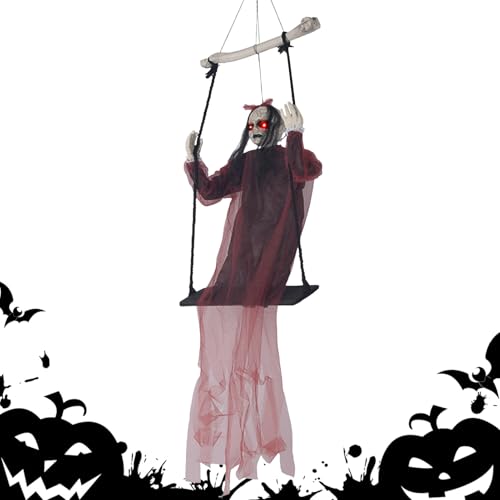 Halloween Ghost | Gruseliges Halloween-Zubehör Ghosts – unheimliches und gruseliges Zubehör mit leichten Sound-Effekten für die -Wand im Innenbereich von Nixiara