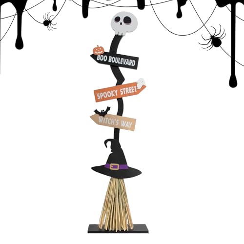 Hexenbesen für | Bauernhöfe an der Haustür aus Holz, , Hexenbrom, aus Holz, Halloween-Dekoration, Innendekoration, Partyzubehör Hexenbesen für | Bauernhöfe an der Haustür aus Holz, , Hexenbrom, aus Holz, Halloween-Dekoration, Innendekoration, Partyzubehör von Nixiara