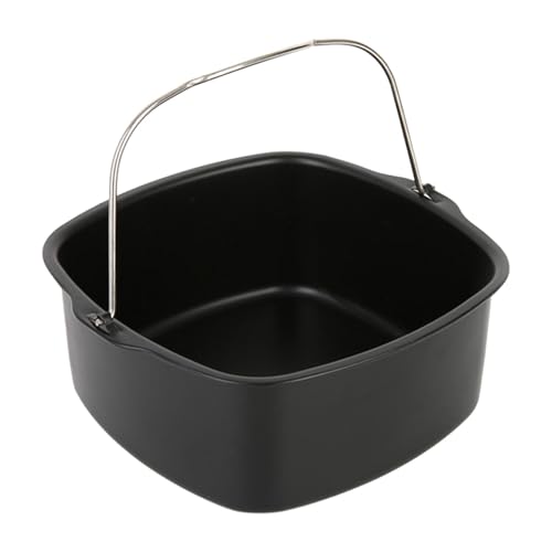 Nixiara Heißluftfritteuse-Kuchenform, Heißluftfritteuse-Backform | Quadratische Backform Aus Aluminiumstahl In Lebensmittelqualität,Multifunktionales Kochgeschirr Zum Backen, Antihaftbeschichtete, von Nixiara