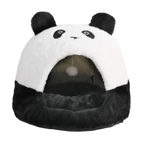 Nixiara Katzen Höhle Bett - Panda Design Haus - Katzenhaus Haustierbett - Für Hunde Welpen Kitten Winter Schlafplatz Wohnzimmer Nixiara Katzen Höhle Bett - Panda Design Haus - Katzenhaus Haustierbett - Für Hunde Welpen Kitten Winter Schlafplatz Wohnzimmer von Nixiara