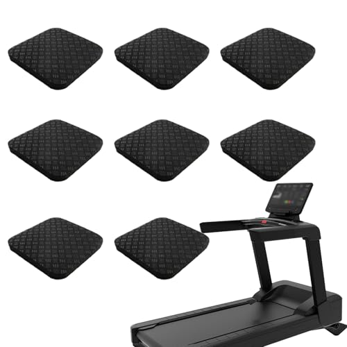 Nixiara Rutschfestes Laufband-Pad aus Silikon – 8 x rollt nicht rutschend zum Schutz des Bodens – Geräuschreduzierung von Geräten mit hoher Dichte von Nixiara