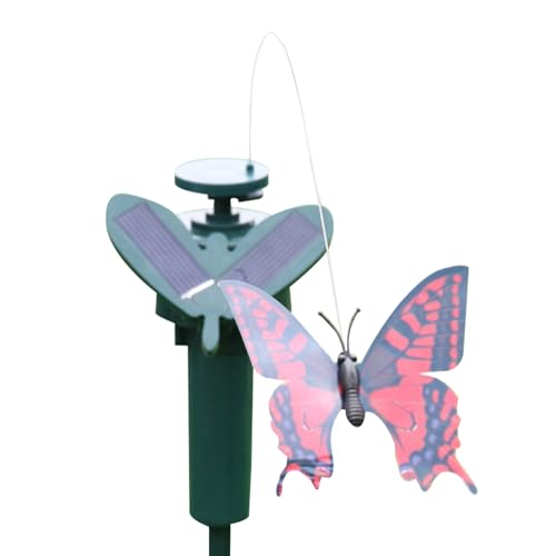 Nixiara Solar-Gartenstecker Schmetterling | Ornament für Rasen zum Einführen, Solar-Schmetterling, energiesparend, für Garten, Balkon, Terrasse, Auffahrt, Pool von Nixiara