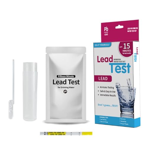 Testset "Trinkwasser" - Blei -te im Testset Trinkwasser mit Bleistreifen, Pipette, Wasserreinheits-Teststreifen für zu Hause für Wasser von Nixiara