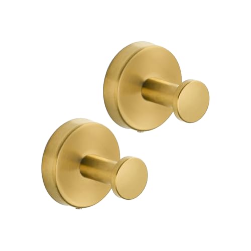 Wandmontierte Handtuchhaken - 2pcs Stahlbewegungshaken, Umfangreicher Gebrauchsnutzhalter | Hochleistungs -Wandbügel Für Küche Wohnzimmer Hotel Garagentür Schrank Schlafzimmer Kleidung Taschen Zubehör von Nixiara