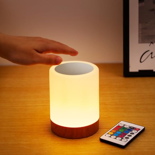 Nixtrve LED Nachttischlampe & Tischlampe Kabellos mit Touch, Stilllicht & Nachtlicht Dimmbar mit 13 Farben, USB Aufladbar, Timer Funktion für Schlafzimmer, Kinderzimmer & Camping Nixtrve LED Nachttischlampe & Tischlampe Kabellos mit Touch, Stilllicht & Nachtlicht Dimmbar mit 13 Farben, USB Aufladbar, Timer Funktion für Schlafzimmer, Kinderzimmer & Camping von Nixtrve