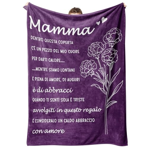 Niyewsor Geschenk Mutter, Geschenke für Mutter, Decke, Geschenk Mutter, Muttertag, Weihnachten, Geschenke für Mutter von Tochter Sohn, Decke für Mutter 130 x 150 cm von Niyewsor