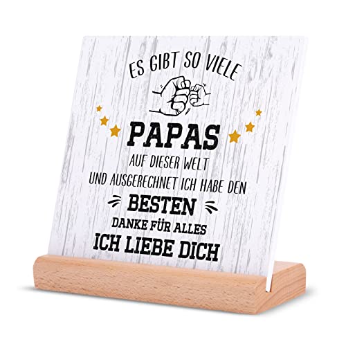 Vatertagsgeschenk für Papa, Acryl-Plakette Papa Geschenk Geburtstag, Geschenk für Papa von Tochter Sohn, Bester Papa Geschenke für zum Weihnachten, Vatertag von Niyewsor