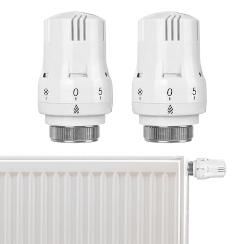 2 Stück Thermostatkopf Kühlerthermostat Smart Kühlerventil Ersatzkopf: M30 x 1.5 Heizungsthermostat Kühlerthermostat Kühlerventil Ersatzkopf, Kühlerventilköpfe Heizkörperventil für Büro Zuhause von Nizirioo