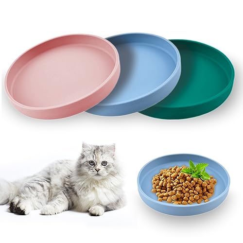 3 Pcs Katzennapf, Futternapf Katze, Silikonnapf Breit, Rutschfester Trinknapf für Trockenfutter und Nassfutter, Flacher Design, Multifunktionales Futternapf für Katzen und Hunde 3 Pcs Katzennapf, Futternapf Katze, Silikonnapf Breit, Rutschfester Trinknapf für Trockenfutter und Nassfutter, Flacher Design, Multifunktionales Futternapf für Katzen und Hunde von Nizirioo