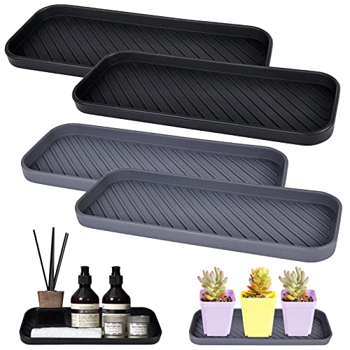 4 Pcs Spülbecken Organizer Schwämme, Abtropfmatte Silikon Schwammhalter Abtropfschale Küche Bad Organizer Spülbeckenmatte Abtropfmatte Geschirr Abtropfgestell Für Spülmittel, Seifen Und Bürsten Etc von Nizirioo