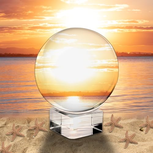 80mm Glaskugel Kristallkugel mit Ständer: Nizirioo K9 Klare Glaskugel, Fotografie-Klare Kristallkugel Fotokugel Wahrsagerkugel, Transparente Kugelkugel-Linsenkugel für meditationsheilende Posierhilfen 80mm Glaskugel Kristallkugel mit Ständer: Nizirioo K9 Klare Glaskugel, Fotografie-Klare Kristallkugel Fotokugel Wahrsagerkugel, Transparente Kugelkugel-Linsenkugel für meditationsheilende Posierhilfen von Nizirioo