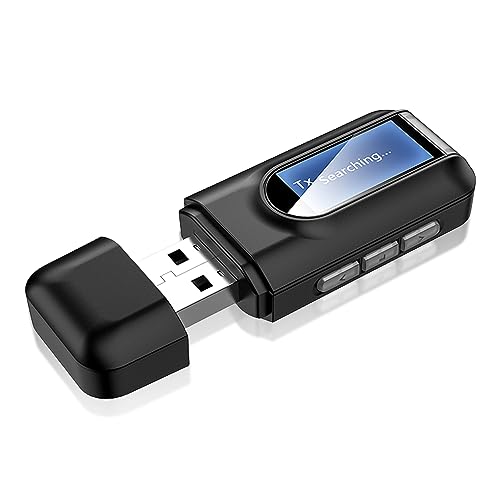 Bluetooth Adapter Audio 5.0: Nizirioo 2 in 1 Wireless Bluetooth Sender mit 3,5mm Klinke, USB Bluetooth Transmitter für Auto TV PC Musik Headset Lautsprecher, Plug und Play Bluetooth Adapter Audio 5.0: Nizirioo 2 in 1 Wireless Bluetooth Sender mit 3,5mm Klinke, USB Bluetooth Transmitter für Auto TV PC Musik Headset Lautsprecher, Plug und Play von Nizirioo