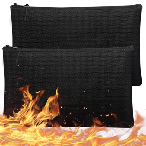 Feuerfeste für Dokumententasche Feuerfeste Tasche: Nizirioo 2 Stück Dokumententasche Tresor Feuerfest Wasserdicht, Feuerfeste Aktentasche mit Reißverschluss für Pässen Geld Verträgen, 28 * 17CM Feuerfeste für Dokumententasche Feuerfeste Tasche: Nizirioo 2 Stück Dokumententasche Tresor Feuerfest Wasserdicht, Feuerfeste Aktentasche mit Reißverschluss für Pässen Geld Verträgen, 28 * 17CM von Nizirioo