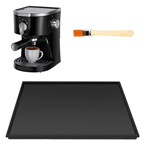 Kaffeevollautomat Silikon Unterlage Auslaufsichere Matte: Nizirioo 48x30cm Silikon Matte Unter Kaffeemaschine Matte für Kaffeemaschine Anti-rutsch Unterlage Kaffeevollautomat Barista Zubehör von Nizirioo