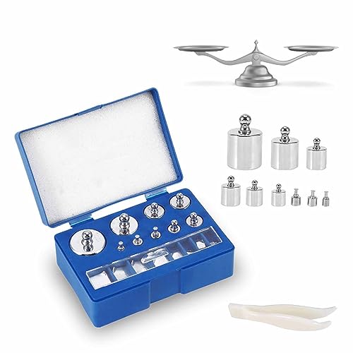 Kalibrierungsgewichtssatz, 17 stück 10 Mg-100 G Gramm Präzisionswaage Kalibrierungsgewicht-Kit-Set mit Pinzette für Digitale Waage, Schmuckwaage Kalibrierungsgewichtssatz, 17 stück 10 Mg-100 G Gramm Präzisionswaage Kalibrierungsgewicht-Kit-Set mit Pinzette für Digitale Waage, Schmuckwaage von Nizirioo