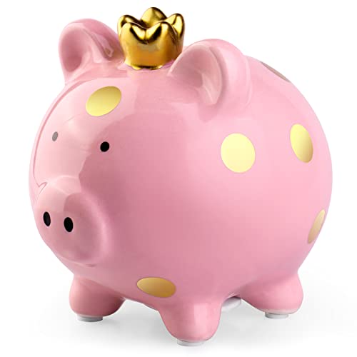 Keramik Schwein Sparschwein Kinder Rosa: Piggy Bank Spardose Kinder, Nizirioo Glücksschwein Geldgeschenk Baby Mädchen, Fuer Geschenke Sparbuechse Box, Spardose Zum öffnen Hochzeit Deko Keramik Schwein Sparschwein Kinder Rosa: Piggy Bank Spardose Kinder, Nizirioo Glücksschwein Geldgeschenk Baby Mädchen, Fuer Geschenke Sparbuechse Box, Spardose Zum öffnen Hochzeit Deko von Nizirioo