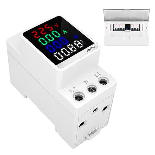 Nizirioo LCD Digitale Stromzähler Hutschiene: AC 80-270V Stromzähler Hutschiene 6 in 1 Wechselstromzähler, 0-100A Geeicht LCD Digitaler Verbrauchsmessgerät 1 phasig, 35mm DIN-Schienenmontage Nizirioo LCD Digitale Stromzähler Hutschiene: AC 80-270V Stromzähler Hutschiene 6 in 1 Wechselstromzähler, 0-100A Geeicht LCD Digitaler Verbrauchsmessgerät 1 phasig, 35mm DIN-Schienenmontage von Nizirioo