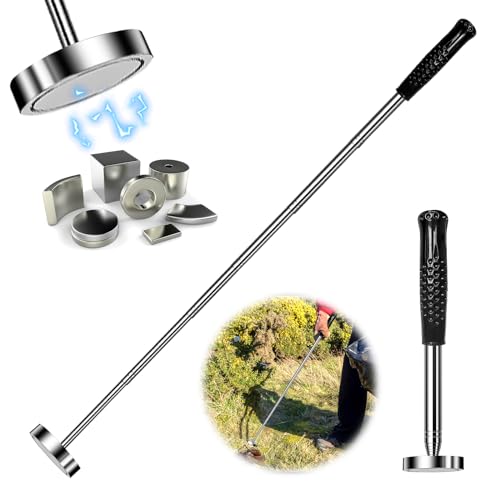 Magnet Pick Up Tool, Ausziehbares Magnetheber Magnetstabgreifer 22cm Bis 103.5cm, Teleskop Magnetstab, Flexibel Magnet Teleskopstab Edelstahl zum Aufnehmen von Kleinen Teilen Schlüsseln Magnet Pick Up Tool, Ausziehbares Magnetheber Magnetstabgreifer 22cm Bis 103.5cm, Teleskop Magnetstab, Flexibel Magnet Teleskopstab Edelstahl zum Aufnehmen von Kleinen Teilen Schlüsseln von Nizirioo