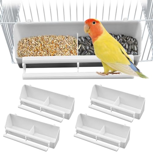 Nizirioo 4 Stück Vögel Futternapf: Vogelfuttersäule Futterbehälter mit Ständer Vogelkäfig Zubehör Vogelfutterspender zum Aufhängen, Vogelfutter Wasserschale für Papageien Wildvögel Nizirioo 4 Stück Vögel Futternapf: Vogelfuttersäule Futterbehälter mit Ständer Vogelkäfig Zubehör Vogelfutterspender zum Aufhängen, Vogelfutter Wasserschale für Papageien Wildvögel von Nizirioo