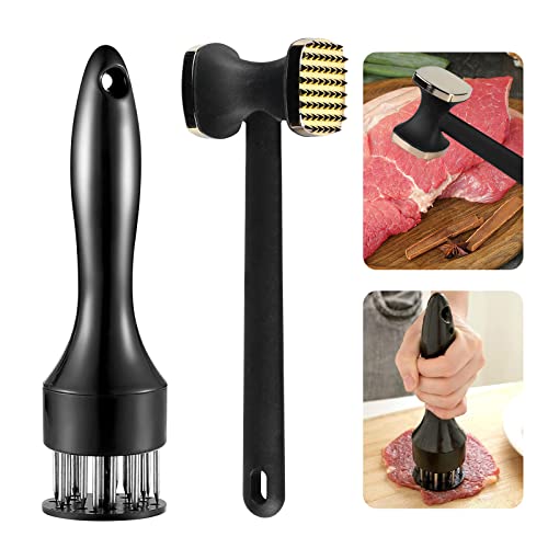 Nizirioo Fleischklopfer Edelstahl Fleischhammer Spülmaschinenfest Küchenutensilien: Doppelseitiger Schnitzelklopfer ideal für Schnitzel Nizirioo Fleischklopfer Edelstahl Fleischhammer Spülmaschinenfest Küchenutensilien: Doppelseitiger Schnitzelklopfer ideal für Schnitzel von Nizirioo