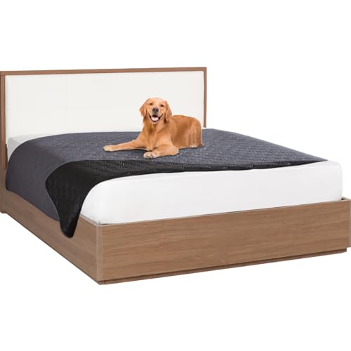 Nizirioo wasserdichte Hundedecke,130 * 200 cm wasserdichte Haustierdecke,Wasserdicht Decke,wasserdichte Decke,Reversible Kratzfeste Schutzdecke Für Hunde,Haustieren,Katzen(Dunkelgrau) von Nizirioo