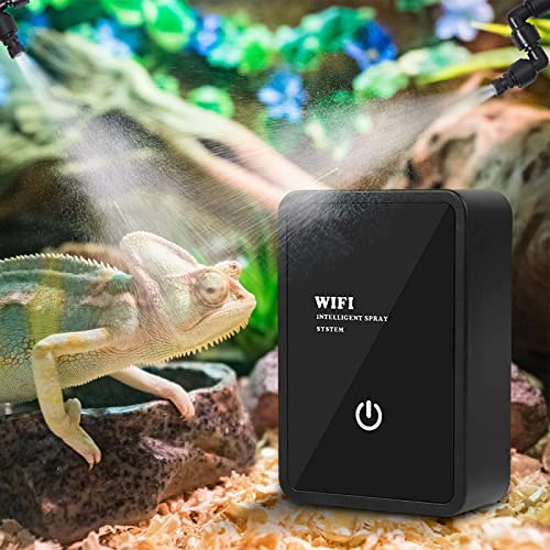 Nizirioo Reptilien-Luftbefeuchter Intelligentes Reptilien Benebelungssystem Chameleons Reptilien-Luftbefeuchter Regenwald Sprüher Terrarien Nebelsystem Indoor Pflanzenbewässerungssystem von Nizirioo