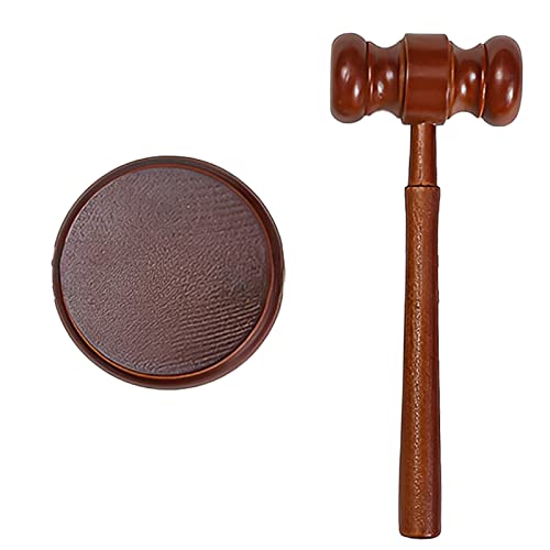 Richterhammer Holz Richter Hammer Set: Nizirioo Holzhammer mit Sound-Block Auktion Hammer Auktionshammer Handgefertigt für Anwalt Studenten Richter Auktion Verkauf Meetings Kinder Rollenspiel von Nizirioo