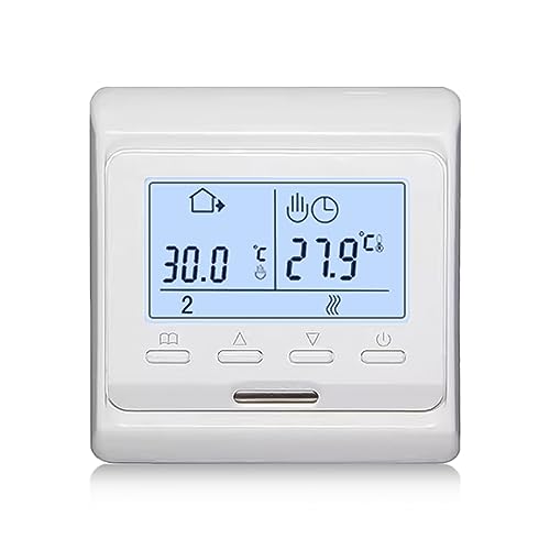 Smart Thermostate Raumthermostat Thermostat Programmierbar: Nizirioo LCD Digital Unterputz für Wassererwärmung Fußbodenheizung, 230VAC 3A/5A/10A Wöchentliches Programmierbar Wandthermostat von Nizirioo