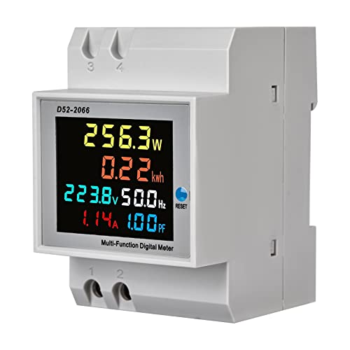 Stromzähler Hutschiene Wechselstromzähler Digitaler Energiezähler: Multifunktions Strommessgerät 6 in 1 AC40-300V 100A Wechselstromzähler KWh Zähler, Amperemeter Voltmeter Din, Geschlossenem Typ CT Stromzähler Hutschiene Wechselstromzähler Digitaler Energiezähler: Multifunktions Strommessgerät 6 in 1 AC40-300V 100A Wechselstromzähler KWh Zähler, Amperemeter Voltmeter Din, Geschlossenem Typ CT von Nizirioo