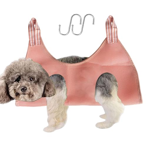 Njidher Hundetoilettengeschirr für Hunde, verstellbarer für Hängematten, atmungsaktive Hängematte für Haustiere, zum Schneiden der Nägel von Njidher
