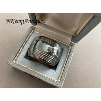 Alter Serviettenring in Original Box von Nkempantiques
