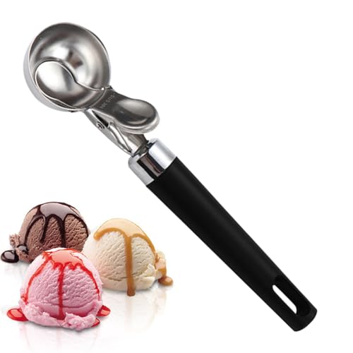 Ice Cream Scoop with Nonstick Anti-Freeze Coating, Ergonomic Easy-Grip Baller Spoon, Multi-Purpose Scooper for Fruit, Meatballs, Cupcakes and Candy Making, Perfect Kitchen Tool von Nkmujil