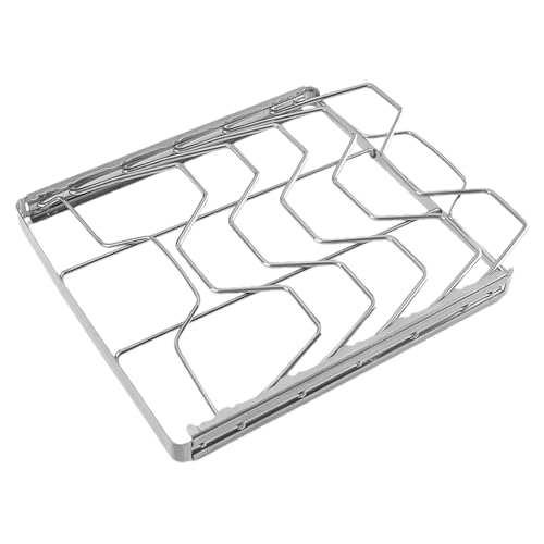 Grill BBQ Racks | Folding Stainless Steel Grill Roasting Rack | BBQ Rib Rack for Outdoor Grillen | Essentially Grilling Tools, Barbecue Accessories | Suitable for Backyard Parties, Picnics von Nkmujil