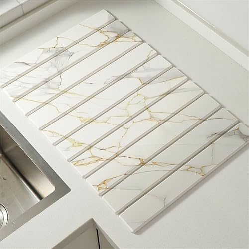 Stone Drying Mat Kitchen,Quick Dry Stone Mat Kitchen,Eco-Friendly Instant Drying Pad,Foldable Stone Bath Mat,Quick Dry Stone Mat for Kitchen Sink,11.8'' X 15.7'' Stone Drying Mat for Kitchen Counter(B Stone Drying Mat Kitchen,Quick Dry Stone Mat Kitchen,Eco-Friendly Instant Drying Pad,Foldable Stone Bath Mat,Quick Dry Stone Mat for Kitchen Sink,11.8'' X 15.7'' Stone Drying Mat for Kitchen Counter(B von Nnbysj