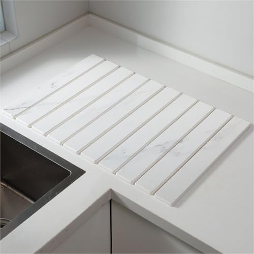 Stone Drying Mat Kitchen,Quick Dry Stone Mat Kitchen,Eco-Friendly Instant Drying Pad,Foldable Stone Bath Mat,Quick Dry Stone Mat for Kitchen Sink,11.8'' X 15.7'' Stone Drying Mat for Kitchen Counter(D Stone Drying Mat Kitchen,Quick Dry Stone Mat Kitchen,Eco-Friendly Instant Drying Pad,Foldable Stone Bath Mat,Quick Dry Stone Mat for Kitchen Sink,11.8'' X 15.7'' Stone Drying Mat for Kitchen Counter(D von Nnbysj
