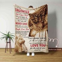 Für Meine Tochter Decke, Personalisierte Namensdecke, Wolf-Decke, Oma-Decke, Familiendecke - Decken Für Mädchen von NnhCraft