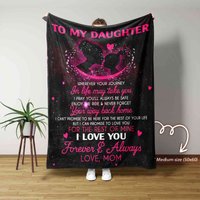Für Meine Tochter Decke, Personalisierte Namensdecke, Mutter Familiendecke, Decken Für Mädchen, Decke Geschenke von NnhCraft